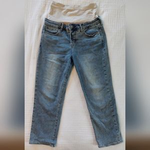 BLANQI Denim Postpartum Support Straight Crop Jeans - Sunfade Wash / 10